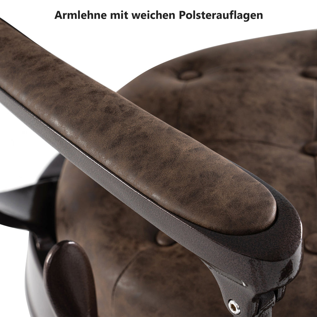 Friseurstuhl Retro Vintage Braun 3849DR