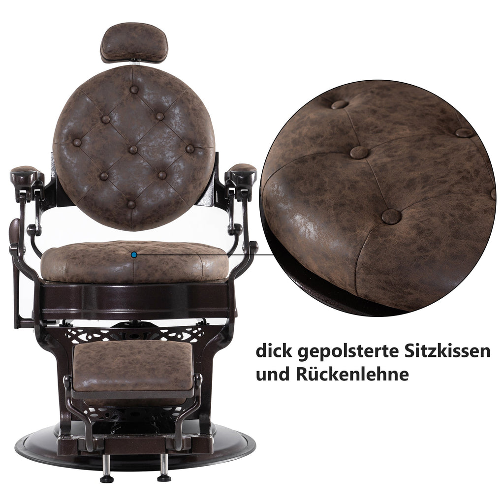 Friseurstuhl Retro Vintage Braun 3849DR