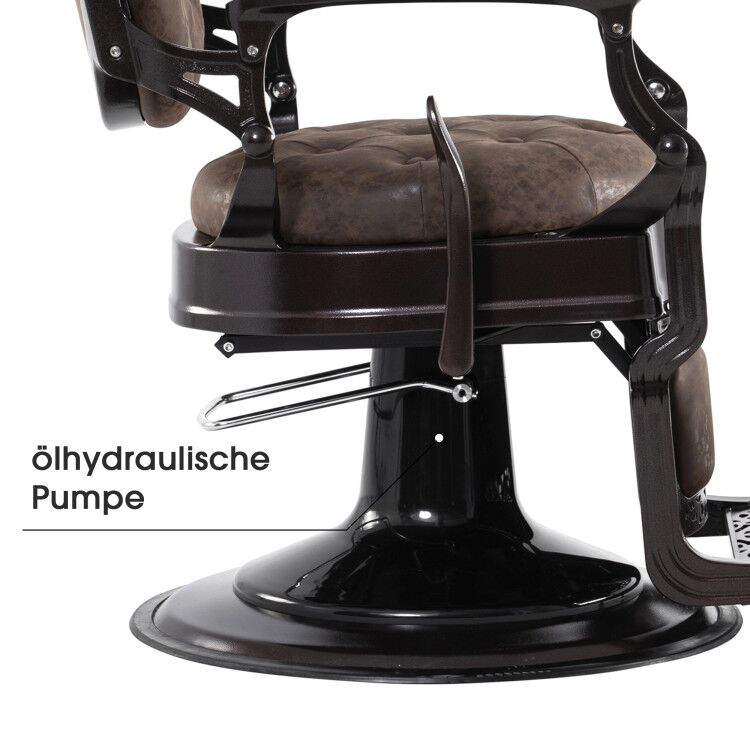 Friseurstuhl Retro Vintage Braun 3849DR