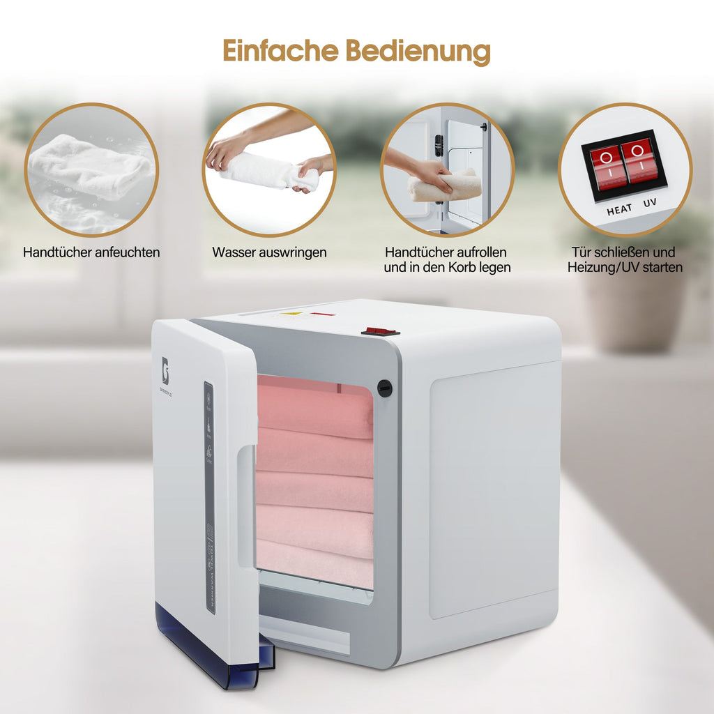 Handtuchwärmer mit UV-Sterilisator HW208W Weiß