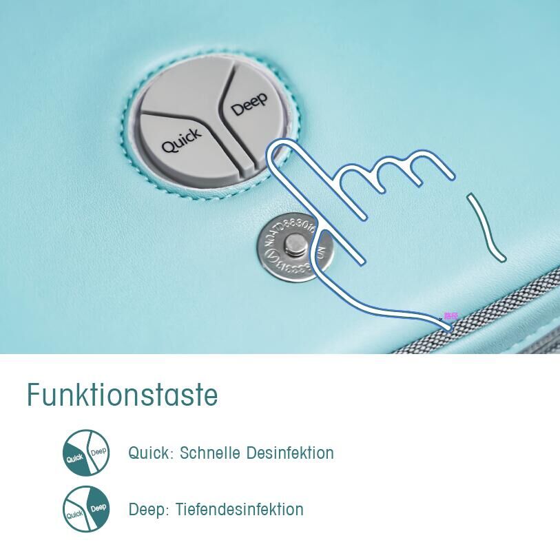 Tragbare UV Licht Sterilisator UV Desinfektion Tasche