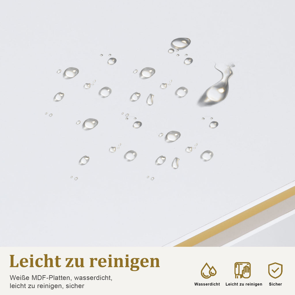 Schreibtisch mit Schubladen für Nagelstudio - Manikürtisch mit 3 Steckdosen