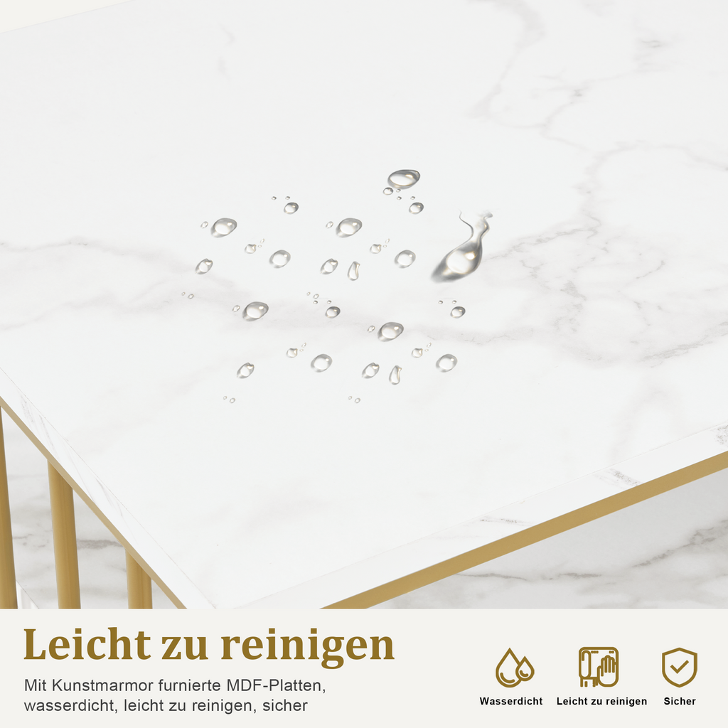 Doppelnageltisch mit Schubladen - Schreibtisch mit Regal Manikürtisch