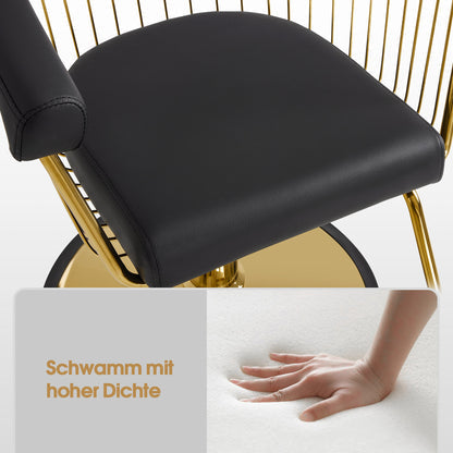 Friseurstuhl 2053 Gold-Schwarz