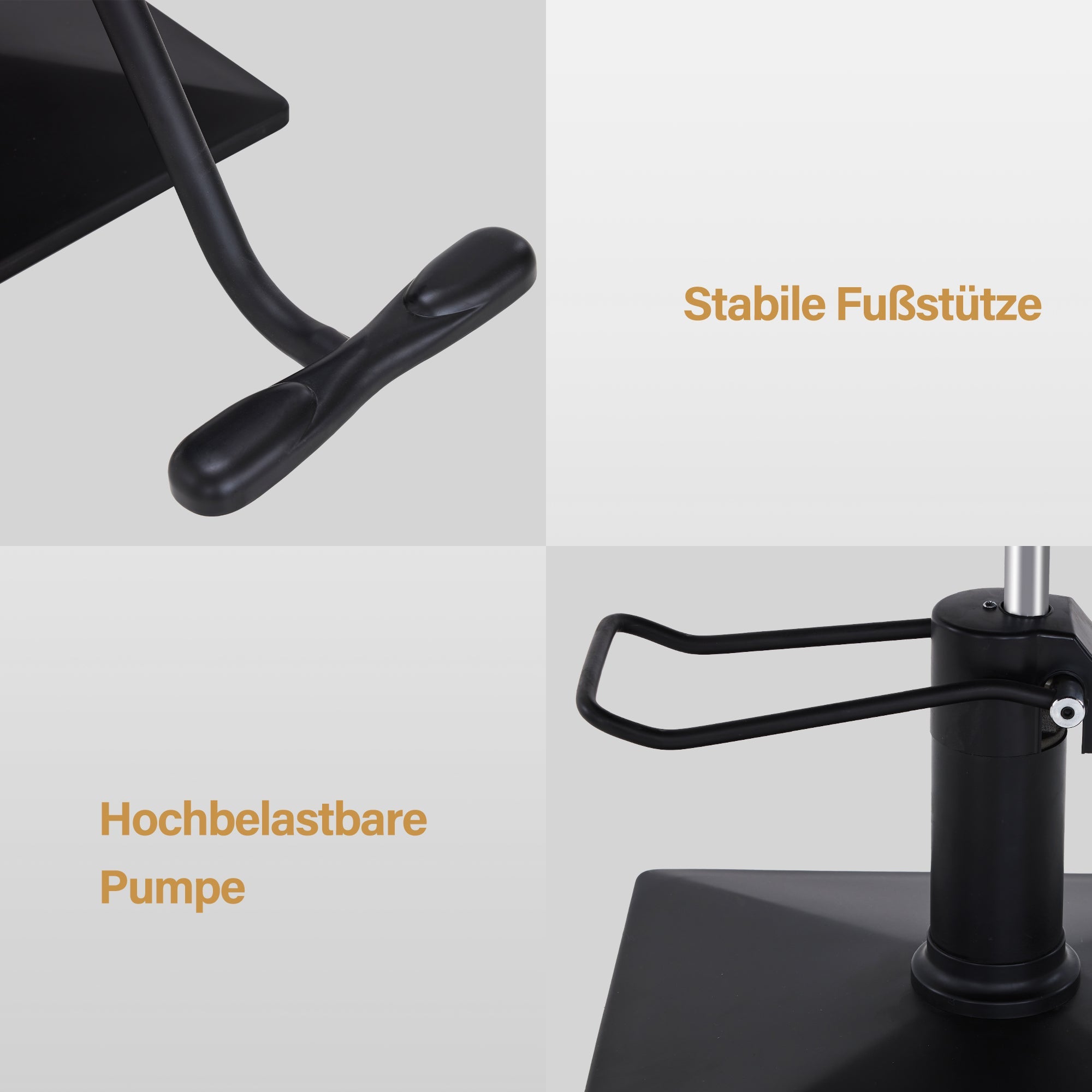 Friseurstuhl 2058 Schwarz