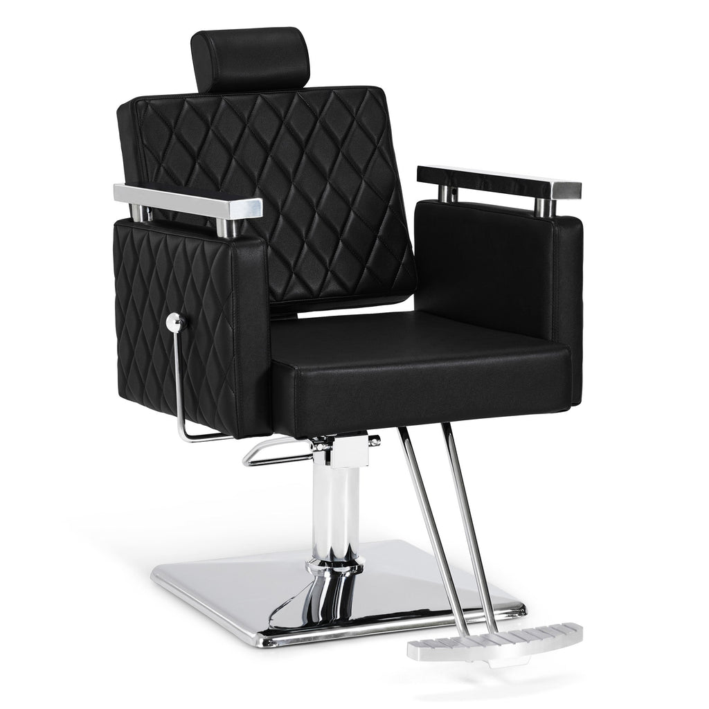 Friseurstuhl Stylingstuhl 2073 Schwarz