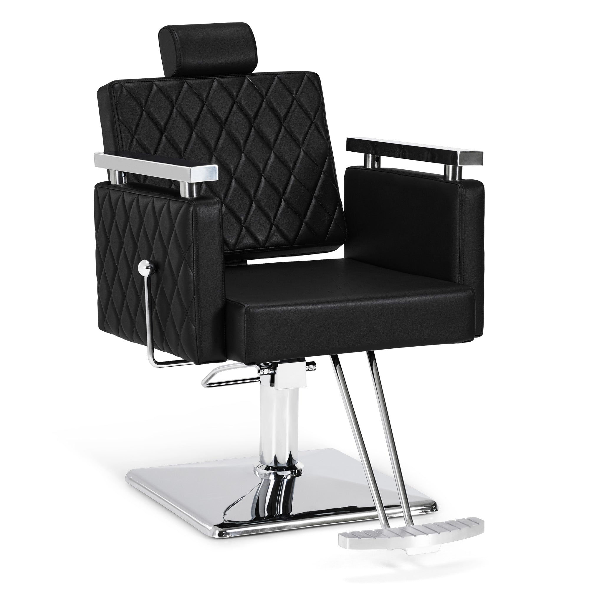 Friseurstuhl Stylingstuhl 2073 Schwarz