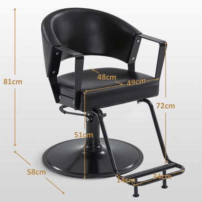 Friseurstuhl Modern 2083 Schwarz