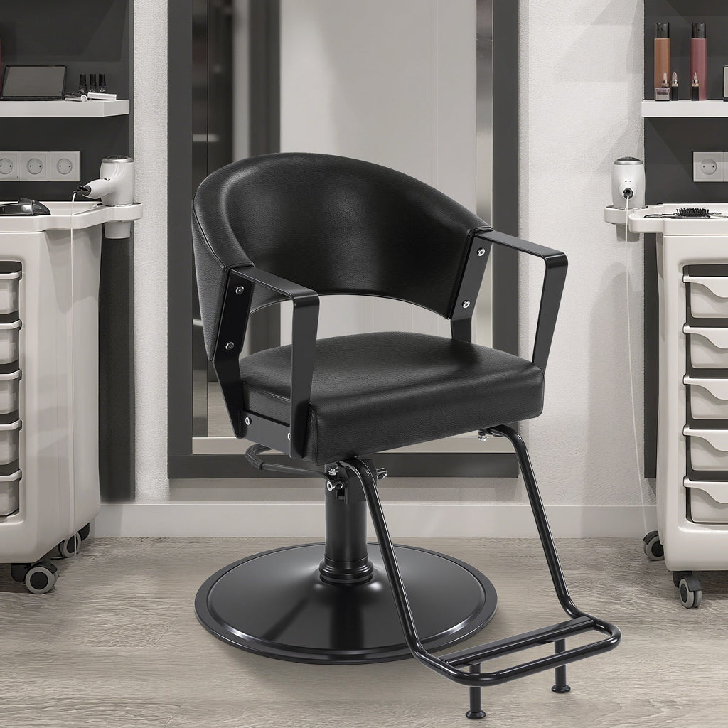 Friseurstuhl Modern 2083 Schwarz