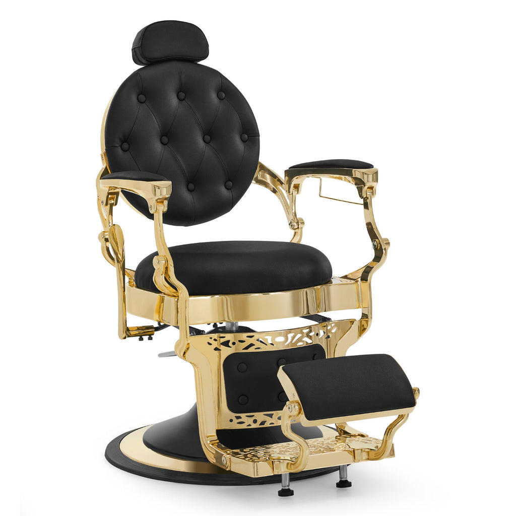 Friseurstuhl Vintage Schwarz 2933BK-F