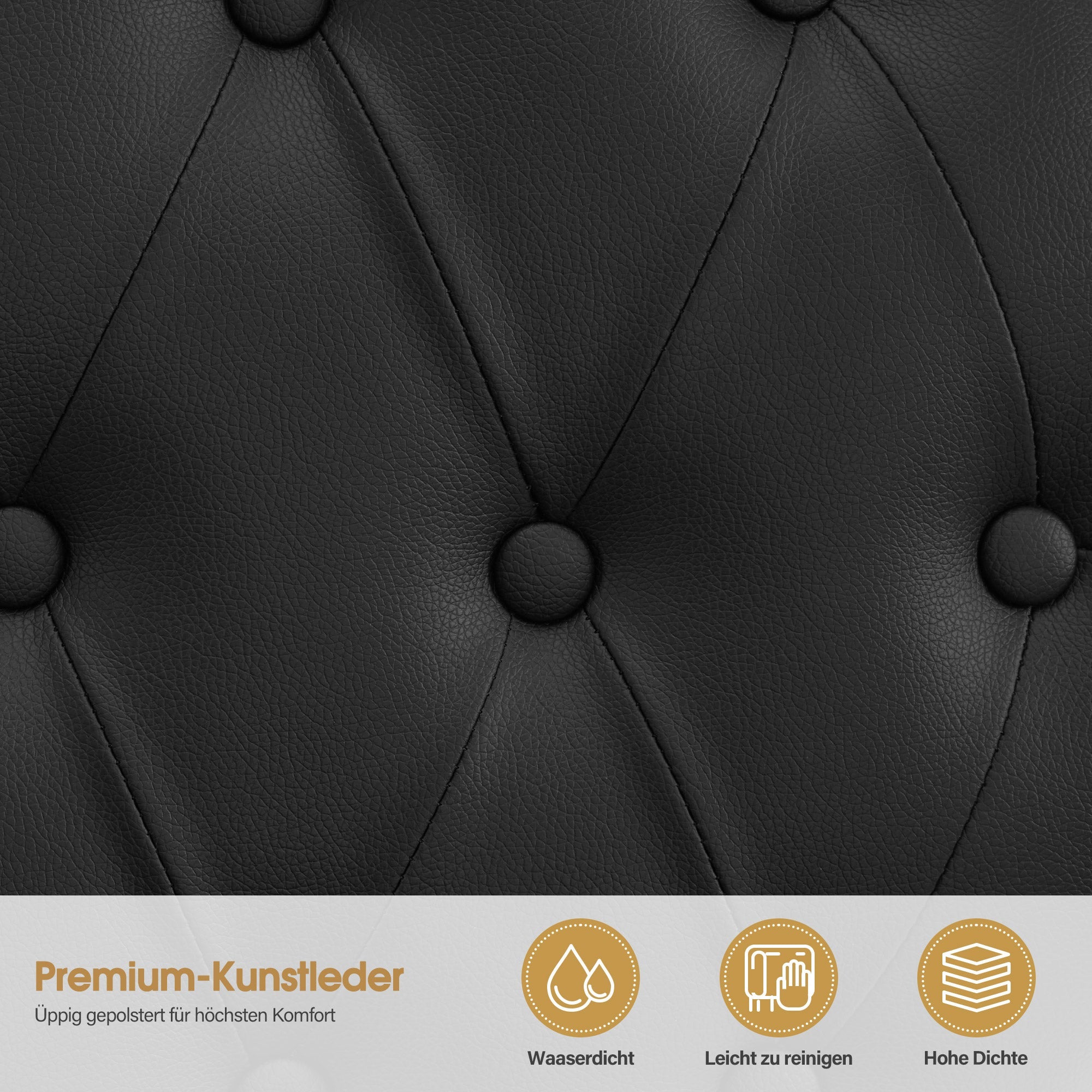 Friseurstuhl Vintage Schwarz 2933BK-F