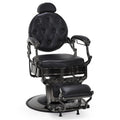 Friseurstuhl Retro Vintage Mattschwarz 2933BK