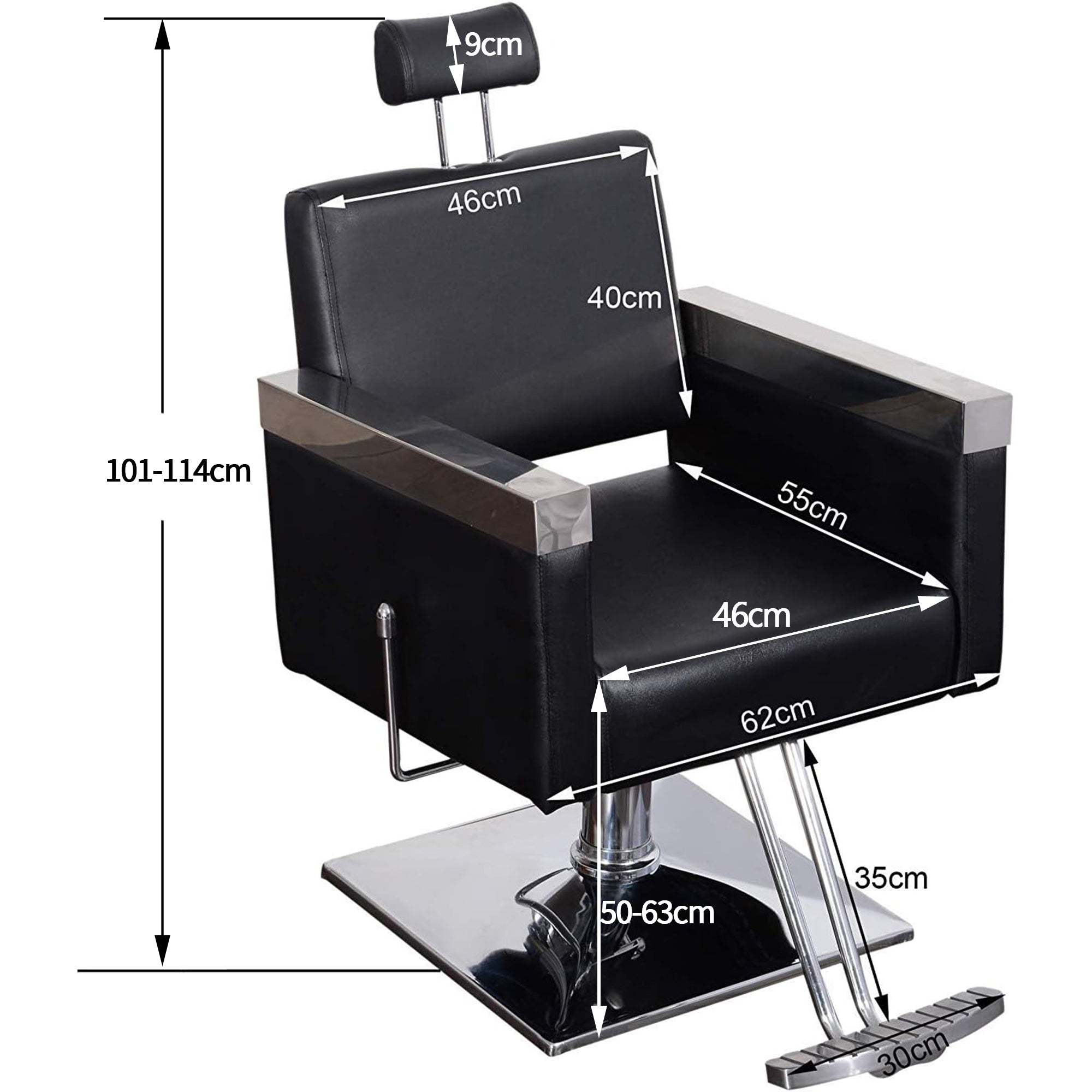 Friseurstuhl Bedienstuhl 3021BK