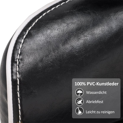 Friseurstuhl Vintage Retro 3078 Schwarz-Gold