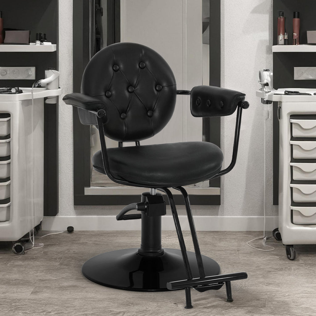 Friseurstuhl Vintage 3159 Schwarz