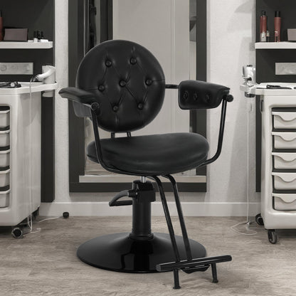 Friseurstuhl Vintage 3159 Schwarz