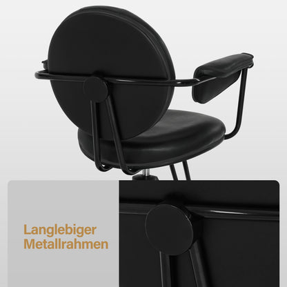 Friseurstuhl Vintage 3159 Schwarz