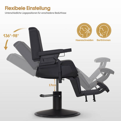 Friseurstuhl 3823 Schwarz