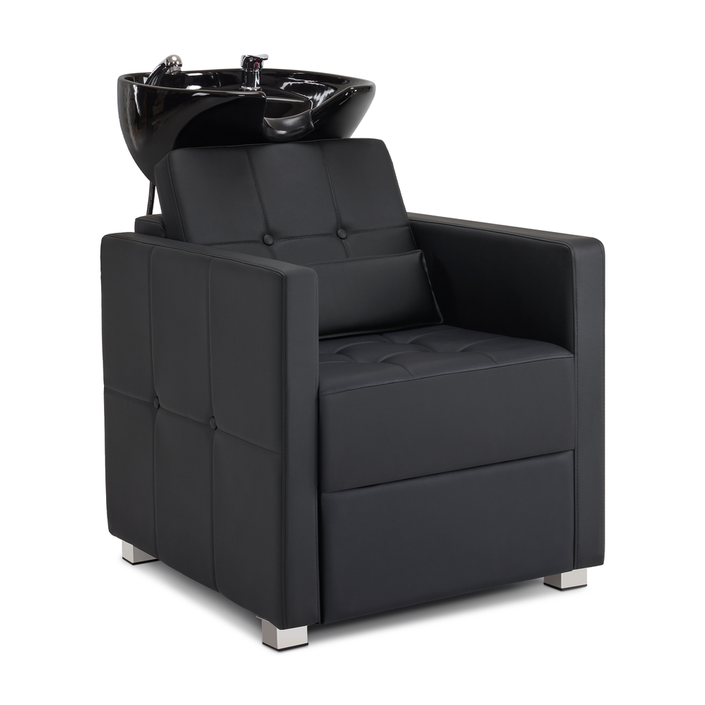 Friseurstuhl mit Waschbecken 8010 Schwarz