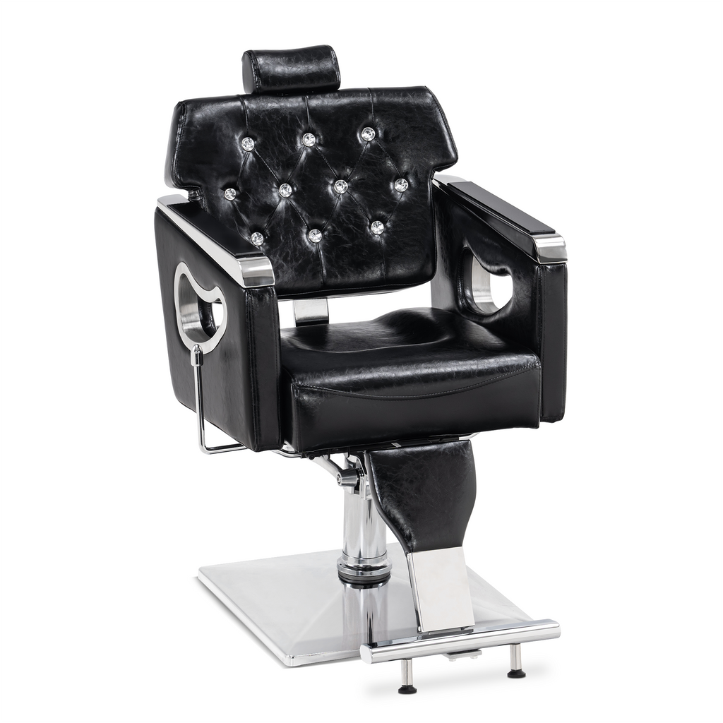 Friseurstuhl Retro Vintage 8132 Schwarz