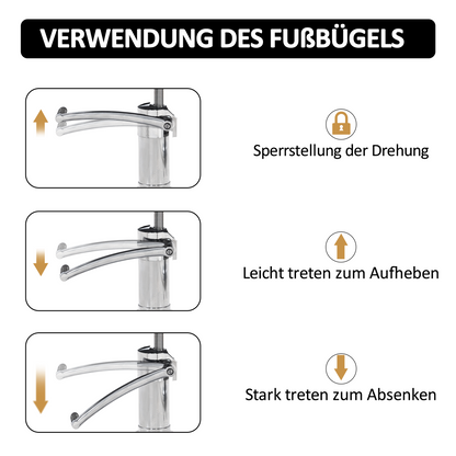 Friseurstuhl Retro Vintage 8132 Schwarz