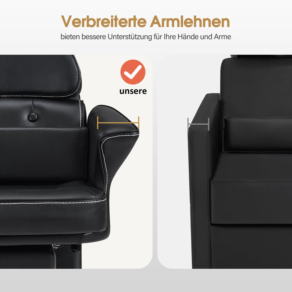 Friseurstuhl mit Waschbecken 8692 Schwarz