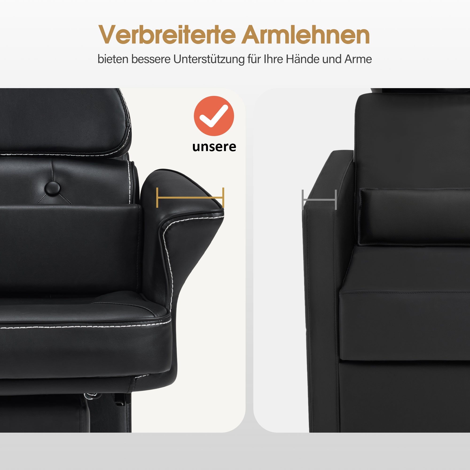 Friseurstuhl mit Waschbecken 8692 Schwarz