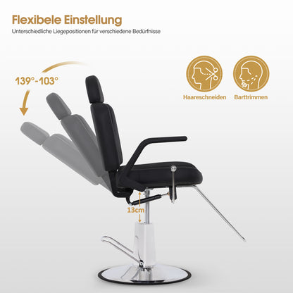 Friseurstuhl 8817 Schwarz