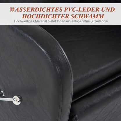 Friseurwaschbecken Waschplatz Shampoo Stuhl 9090 Schwarz