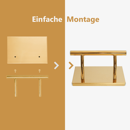 Edelstahl Fußstütze Professional FT001S Gold
