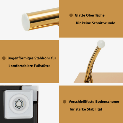 Edelstahl Fußstütze Professional FT001S Gold