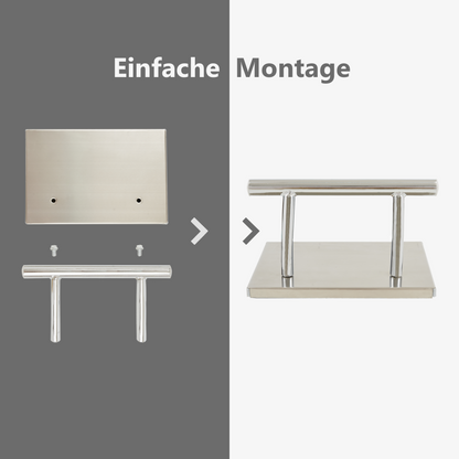 Edelstahl Fußstütze Professional FT001S Silber