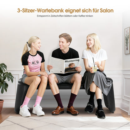 3-Sitzer Sitzbank W510 Schwarz