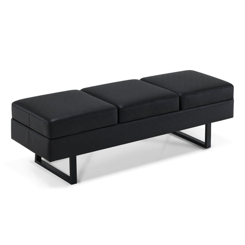 3-Sitzer Sitzbank W513 Schwarz