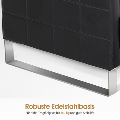 Friseurstuhl mit Waschbecken 8611 Schwarz
