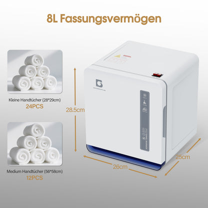 Handtuchwärmer mit UV-Sterilisator HW208W Weiß