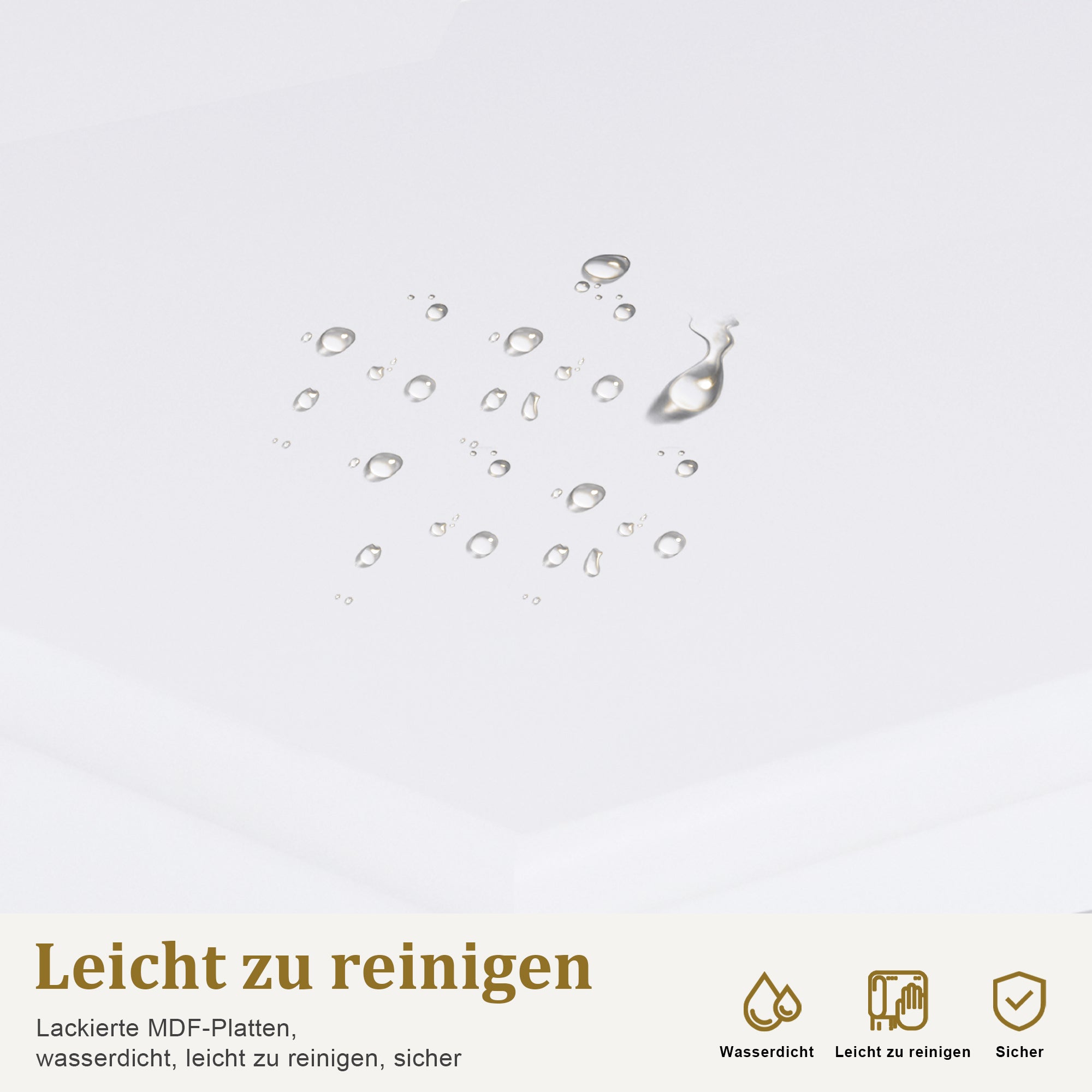 Manikürtisch mit 2 Schubladen - Nageltisch mit Absaugung Weiß