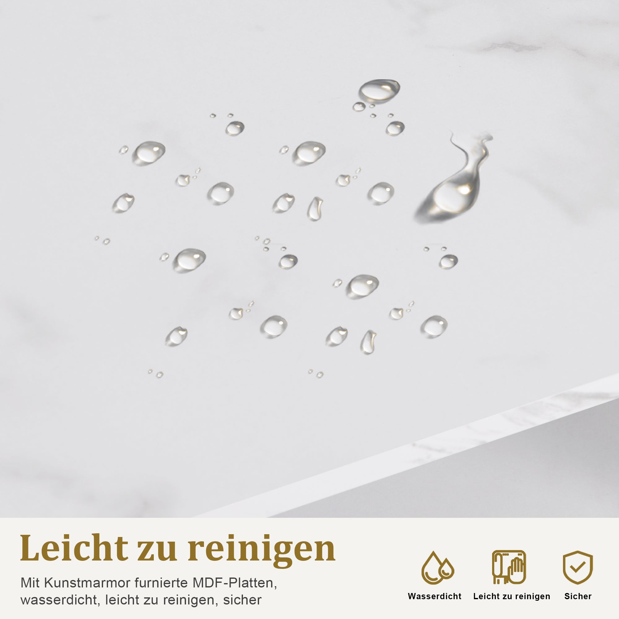 Manikürtisch mit Schublade & Schrank - Nageltisch mit Absaugung & 3 Steckdosen