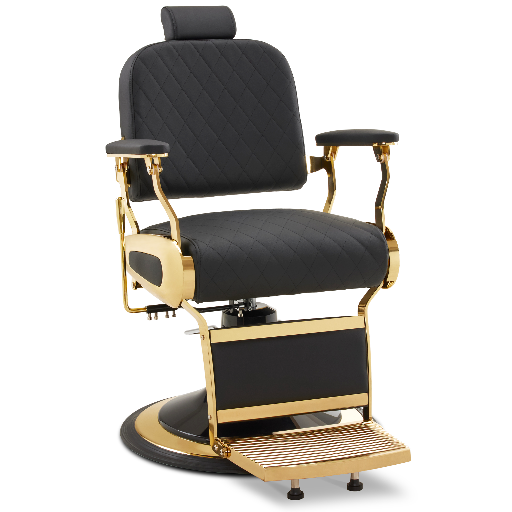 Friseurstuhl Modern 3855 Gold-Schwarz