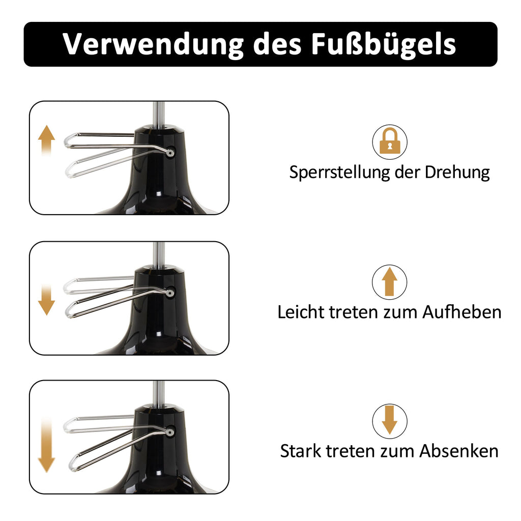 Friseurstuhl Modern 3855 Gold-Schwarz