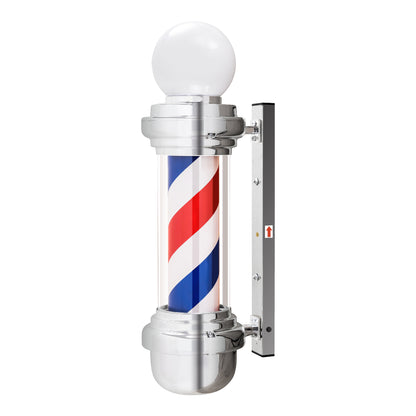 Barber Pole Barbierstab mit LED Kugelleuchte L018B